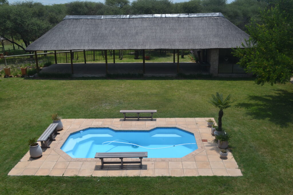 Courtyard pool at Zaagkuilsdrift Bird Sanctuary and Lodge